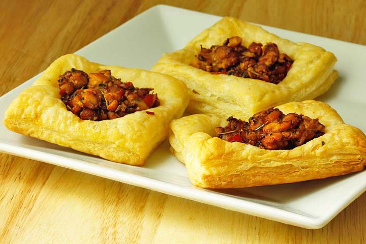Vegan Recipes - Tempeh Sausage Pastry Puffs