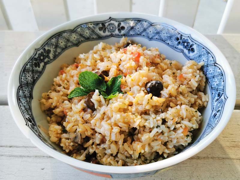 Vegan Recipes - Greek Basmati Rice