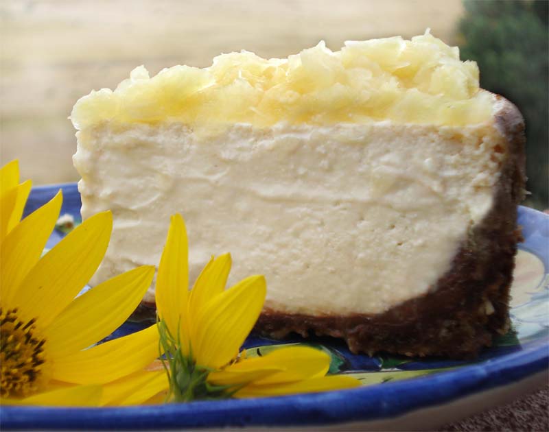 Vegan Recipes Hawaiian Cheesecake With Pineapple and Chocolate