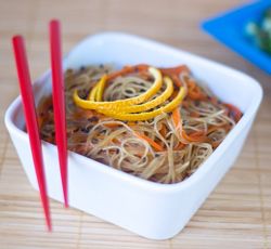 Vegan Recipes - Orange Sesame Vermicelli