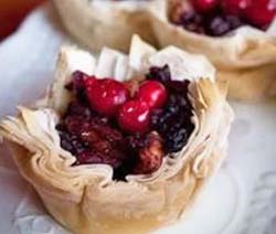 Black Rice Phyllo Tarts