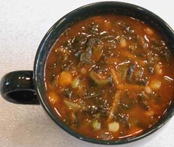 Collard Greens Vegetable Soup (Italian Style)